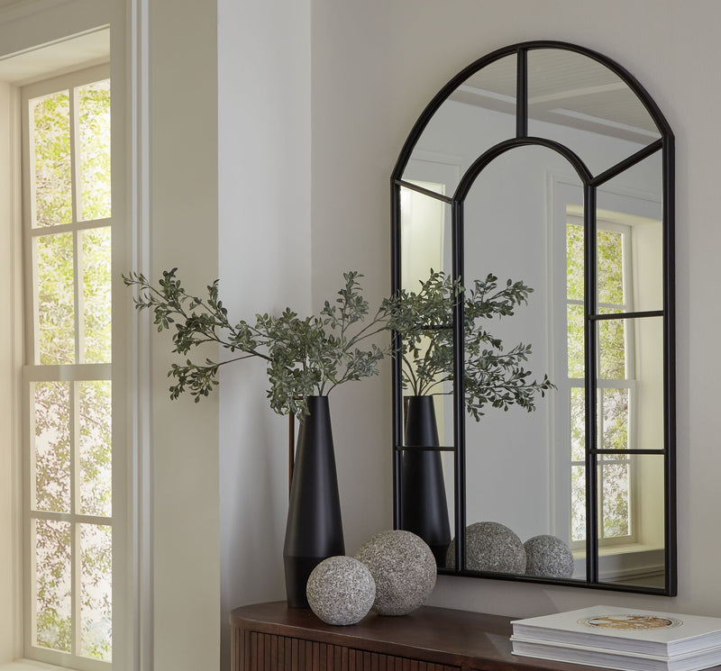 Evengton - Accent Mirror - Black - R&R Furniture Gallery (Fountain Valley, CA)