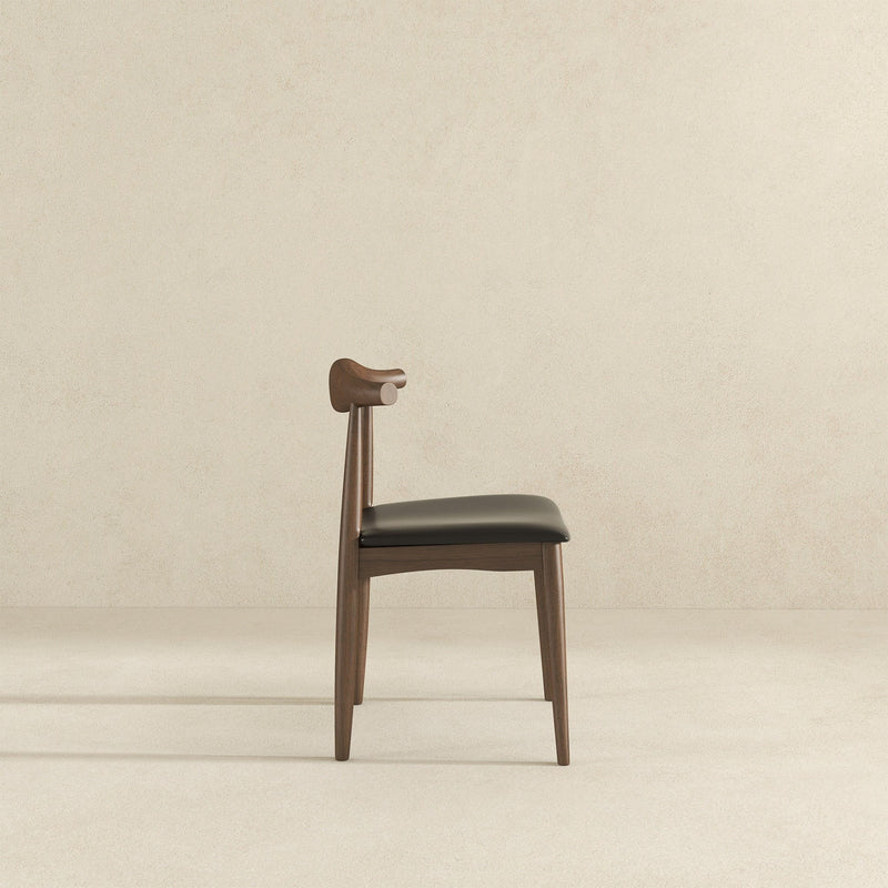 Destiny - Dining Chairs (Set of 2) - Black / Dark Brown - R&R Furniture Gallery (Fountain Valley, CA)