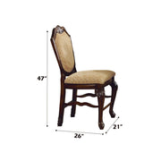 Chateau De Ville - Counter Height Chair (Set of 2) - Fabric & Espresso - R&R Furniture Gallery (Fountain Valley, CA)