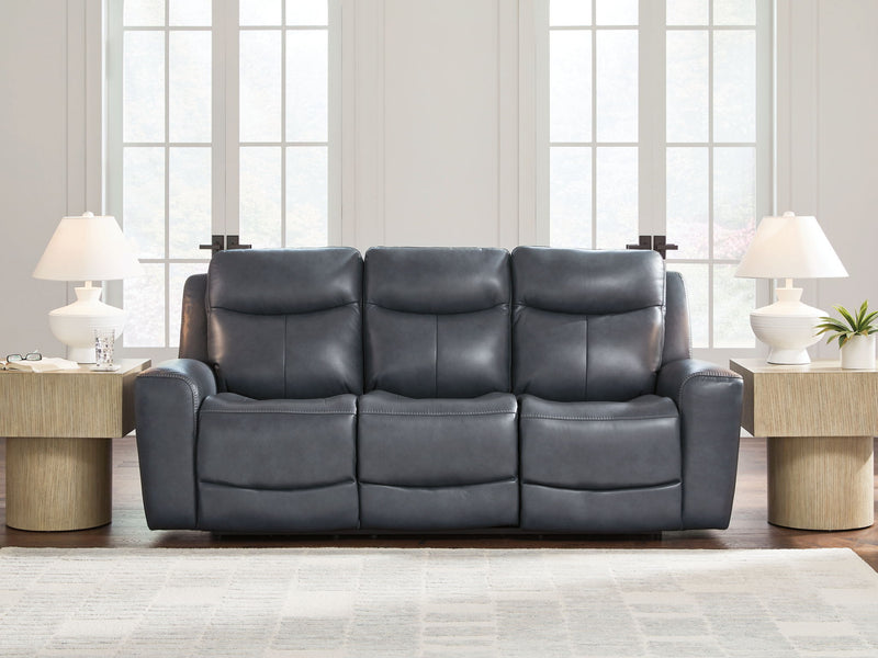 Next Move - Power Reclining Sofa With Adjustable Headrest - R&R Furniture Gallery (Fountain Valley, CA)