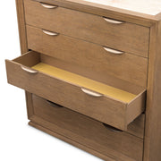 Portrait - 5-Drawer Chest With LED Lights - Sienna Brown - R&R Furniture Gallery (Fountain Valley, CA)