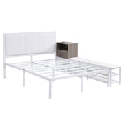 Platform Bed With 2 Tier Storage Shelves, Storage Cabinet - R&R Furniture Gallery (Fountain Valley, CA)