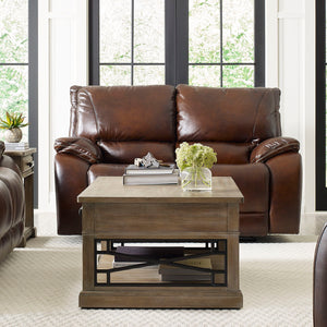 Vail - Power Reclining Loveseat - Burnt Sienna