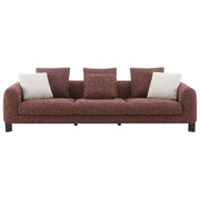 Mardi - Sofa With 6 Pillows - Maroon Tweed - R&R Furniture Gallery (Fountain Valley, CA)
