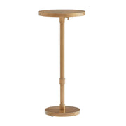 Morven - Adjustable Height Accent Table With Round Top - Antique Brass - R&R Furniture Gallery (Fountain Valley, CA)