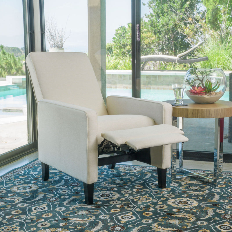 Minimalist Design Fabric Push Back Chair - R&R Furniture Gallery (Fountain Valley, CA)