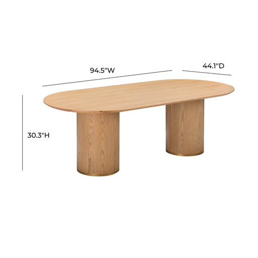 Brandy - Oval Dining Table - Natural - R&R Furniture Gallery (Fountain Valley, CA)