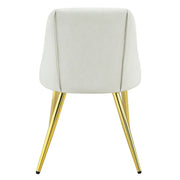 Gaines - Side Chair (Set of 2) - White Synthetic Leather - R&R Furniture Gallery (Fountain Valley, CA)