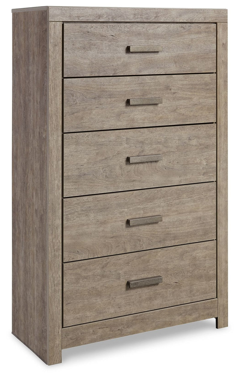 Culverbach - Five Drawer Chest - Gray - R&R Furniture Gallery (Fountain Valley, CA)