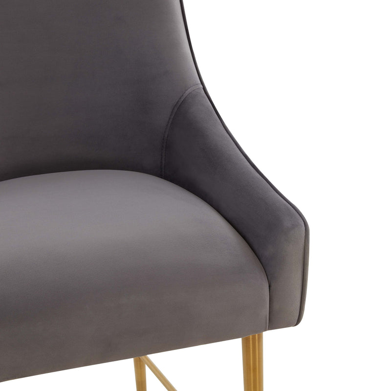 Beatrix - Velvet Stool - R&R Furniture Gallery (Fountain Valley, CA)