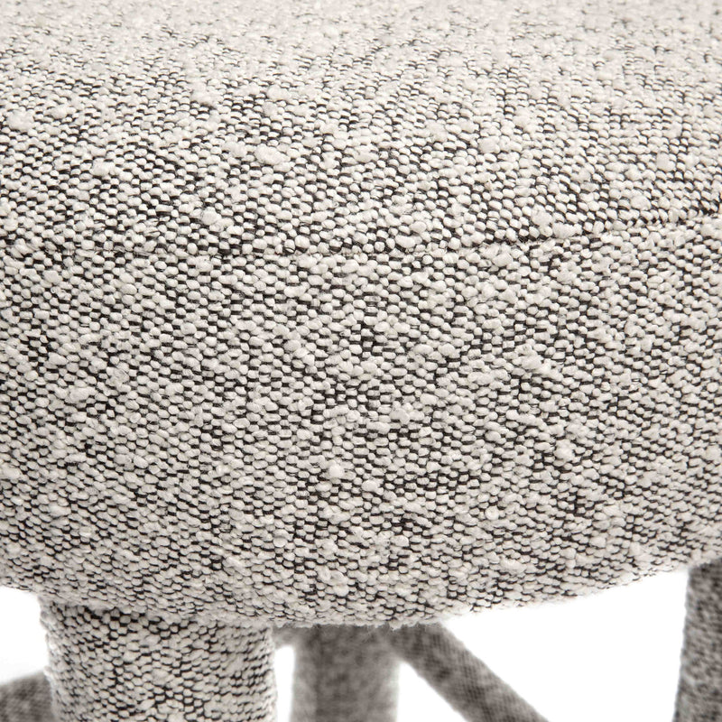 Carmel - Boucle and Solid Wood Counter Stool - R&R Furniture Gallery (Fountain Valley, CA)