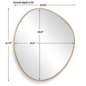 Distort - Mirror - Antique Brass