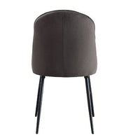 Abraham - Side Chair (Set of 2) - Dark Gray Fabric & Black - R&R Furniture Gallery (Fountain Valley, CA)