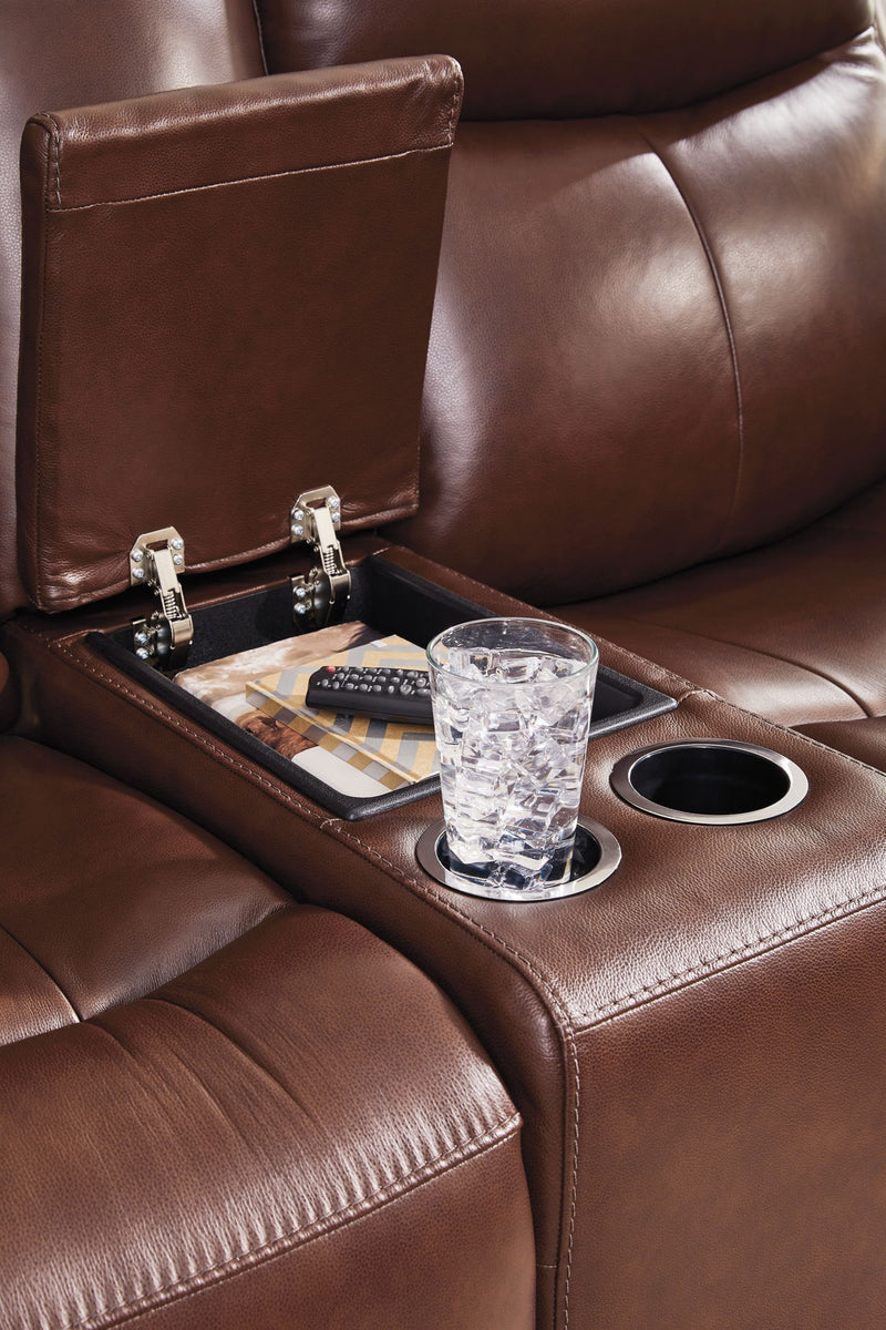 Next Move - Power Reclining Loveseat With Console / Adjustable Headrest - R&R Furniture Gallery (Fountain Valley, CA)