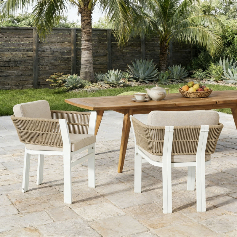 Outdoor Dining Chair, All-Weather Patio Seating For Backyard (Set of 2) - R&R Furniture Gallery (Fountain Valley, CA)