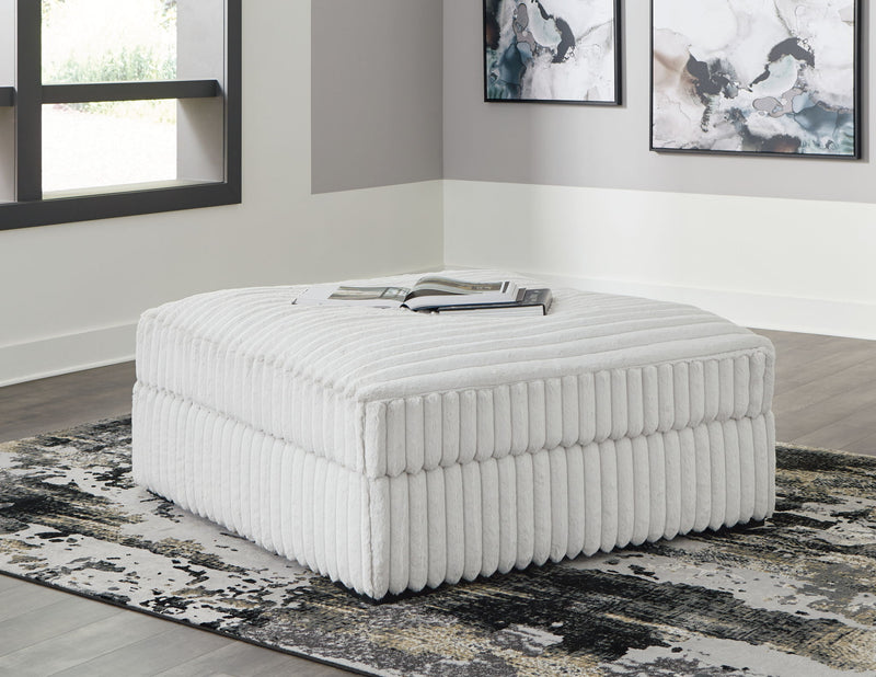 Stupendous - Oversized Accent Ottoman - Alloy - R&R Furniture Gallery (Fountain Valley, CA)
