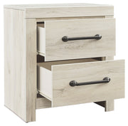 Cambeck - Two Drawer Night Stand - Whitewash - R&R Furniture Gallery (Fountain Valley, CA)