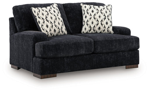 Whitmore Manor - Loveseat - Black Pearl - R&R Furniture Gallery (Fountain Valley, CA)