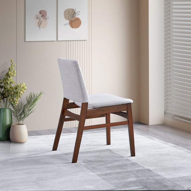 Gusto - Dining Chair (Set of 2) - Brown / Light Gray - R&R Furniture Gallery (Fountain Valley, CA)
