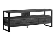 TV Stand, Console, Media Entertainment Center, Storage Solution Drawers - Black - R&R Furniture Gallery (Fountain Valley, CA)