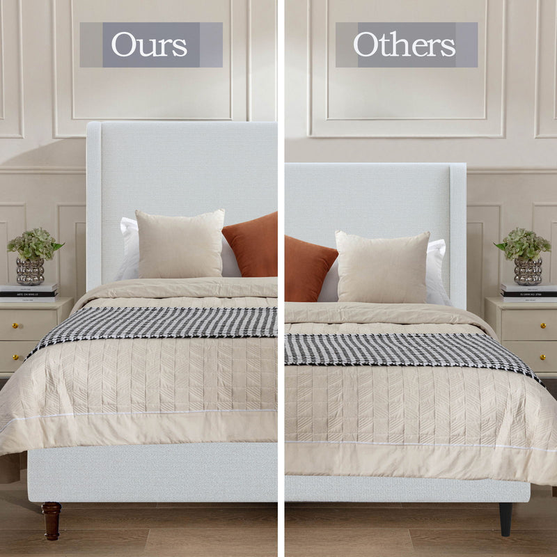 Harper - Tall Headboard Upholstered Bed With Elegant Simplicity - R&R Furniture Gallery (Fountain Valley, CA)