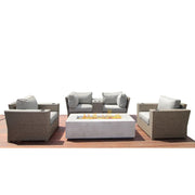 Outdoor Elegance Conversation Set With Fire Pit - R&R Furniture Gallery (Fountain Valley, CA)