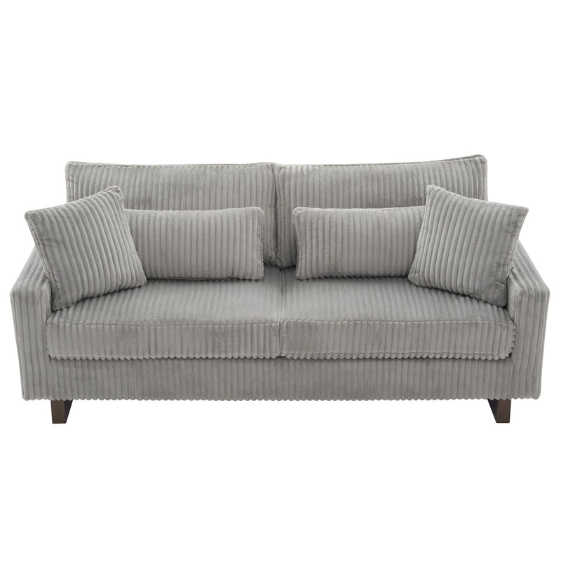 Modern Loveseat Sofa With 4 Pillows - R&R Furniture Gallery (Fountain Valley, CA)