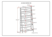 Acadian - Handcrafted Wide Bookcase - R&R Furniture Gallery (Fountain Valley, CA)