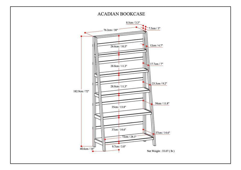 Acadian - Handcrafted Wide Bookcase - R&R Furniture Gallery (Fountain Valley, CA)