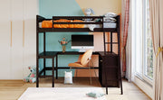 Loft Bed With Shelves With Desk - R&R Furniture Gallery (Fountain Valley, CA)