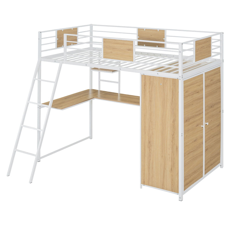 Loft Bed With L Shape Desk And Wardrobe - R&R Furniture Gallery (Fountain Valley, CA)
