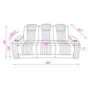 Duran - Power Reclining Sofa With Power Headrest - R&R Furniture Gallery (Fountain Valley, CA)