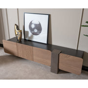 Bristol Point - Media Cabinet - Saddle Brown - R&R Furniture Gallery (Fountain Valley, CA)