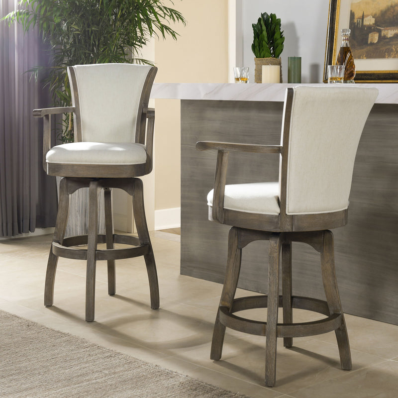 Williams - Swivel Counter Height Bar Stool - R&R Furniture Gallery (Fountain Valley, CA)