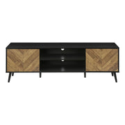 TV Stand, Console, Media Entertainment Center, Storage Cabinet, Modern Design - Black - R&R Furniture Gallery (Fountain Valley, CA)