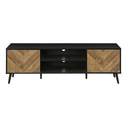 TV Stand, Console, Media Entertainment Center, Storage Cabinet, Modern Design - Black - R&R Furniture Gallery (Fountain Valley, CA)