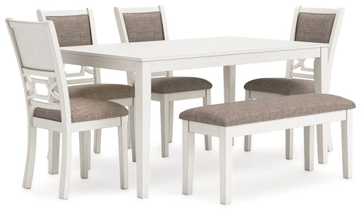 Erinberg - Dining Room Table Set (Set of 6) - Antique White - R&R Furniture Gallery (Fountain Valley, CA)