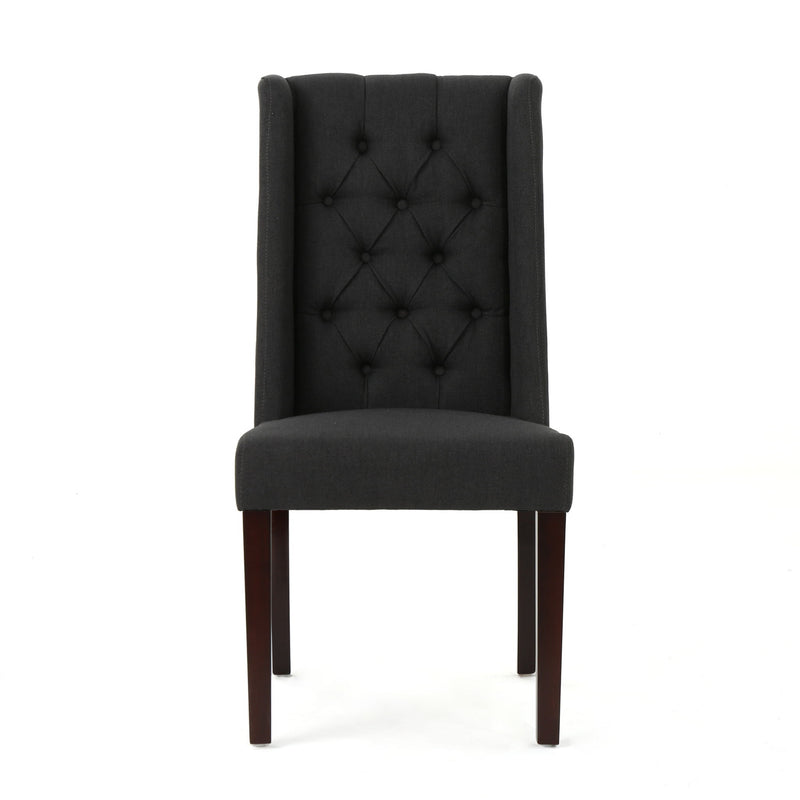 Sophisticated Tufted Dining Chair With High Back Design - R&R Furniture Gallery (Fountain Valley, CA)