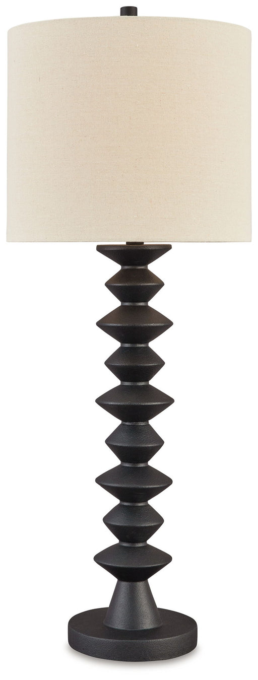 Luanndon - Poly Buffet Lamp - Black - R&R Furniture Gallery (Fountain Valley, CA)