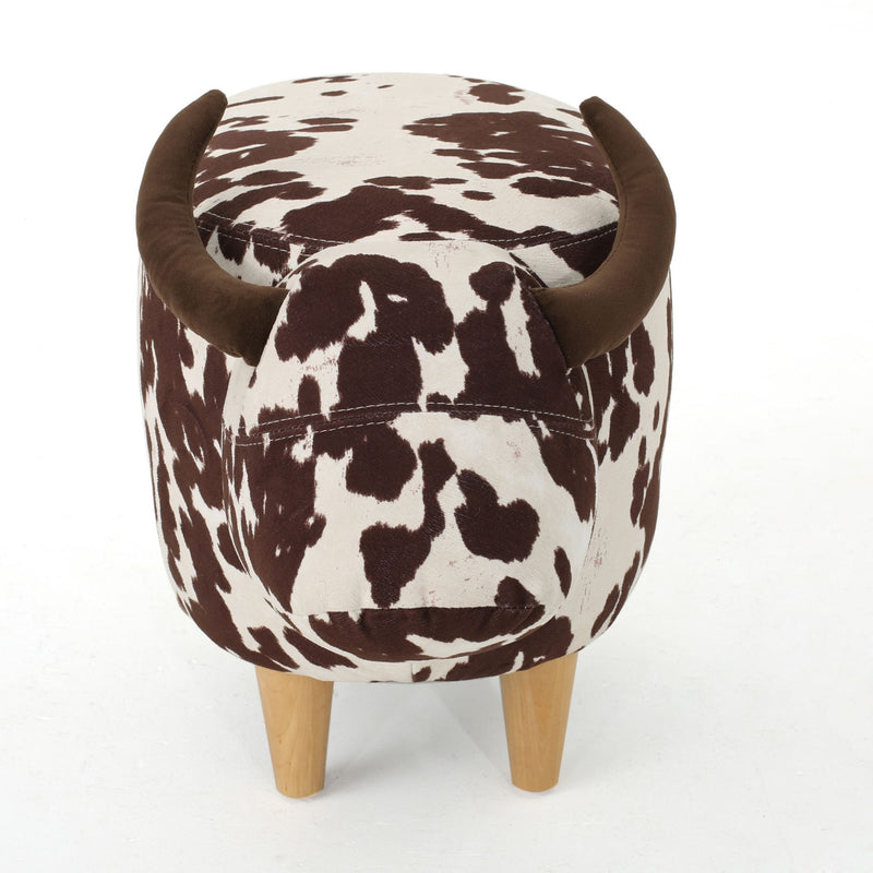Cow Shaped Ottoman Footstool - R&R Furniture Gallery (Fountain Valley, CA)