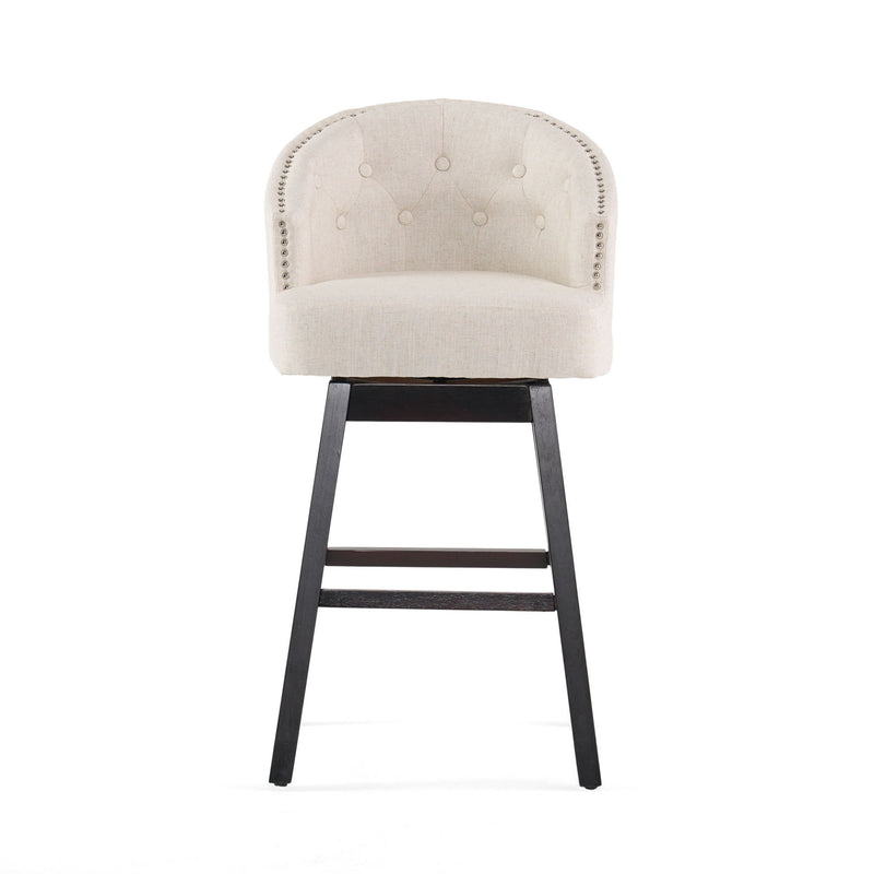 360 Degree Swivel Bar Stool With Stunning Nailhead Trim (Set of 2) - R&R Furniture Gallery (Fountain Valley, CA)