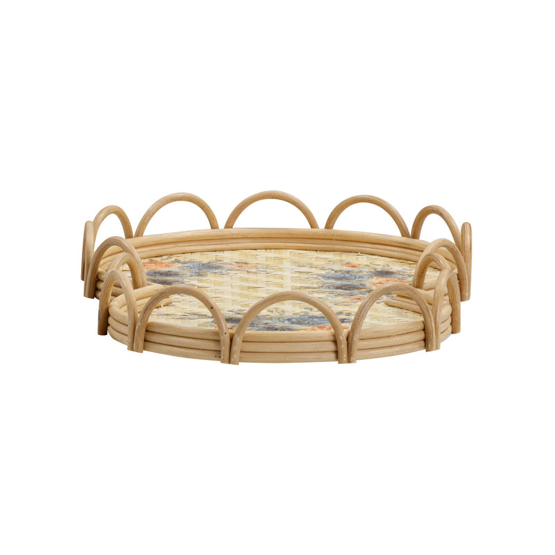 Corey - Figure Eight Bamboo Tray - Multi - R&R Furniture Gallery (Fountain Valley, CA)