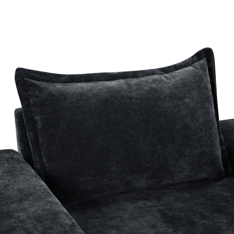 Upholstered Accent Chair With Wide Armrests And Ergonomic Back Support