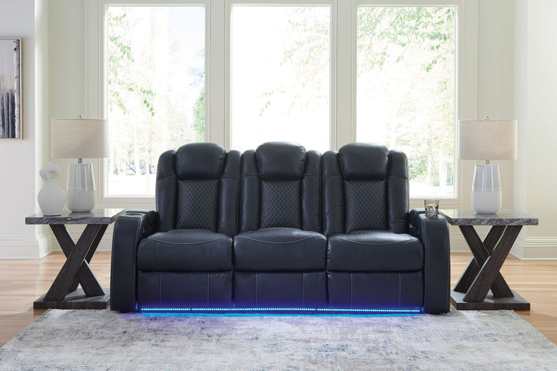 Fyne-dyme - Power Reclining Sofa With Adj Headrest - R&R Furniture Gallery (Fountain Valley, CA)