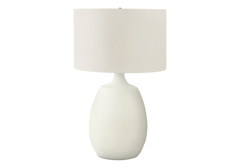Lighting, Table Lamp, Resin, Contemporary - Cream - R&R Furniture Gallery (Fountain Valley, CA)