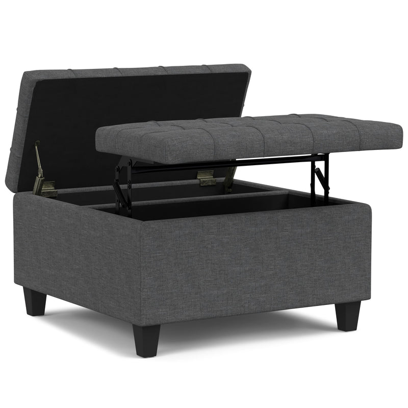 Harrison - Upholstered Coffee Table Storage Ottoman - R&R Furniture Gallery (Fountain Valley, CA)