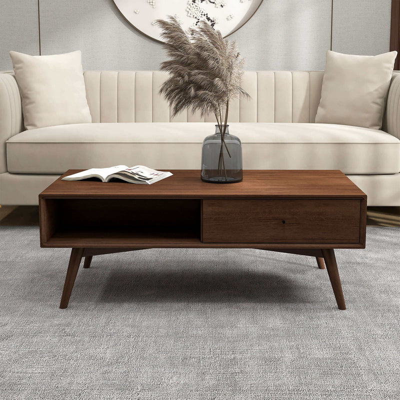 Caroline - Coffee Table - Walnut Brown - R&R Furniture Gallery (Fountain Valley, CA)