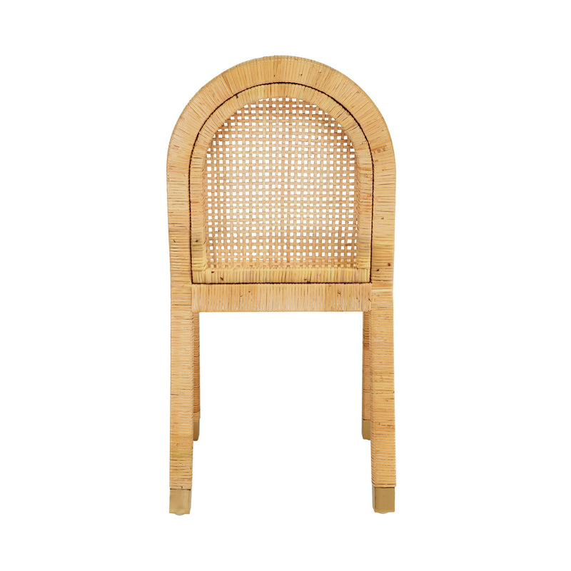 Amara - Rattan Arched Back Dining Chair - Natural - R&R Furniture Gallery (Fountain Valley, CA)