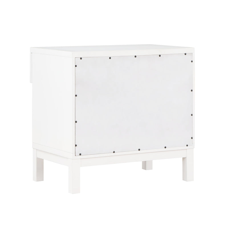 Blake - 1 Drawer Nightstand - White - R&R Furniture Gallery (Fountain Valley, CA)