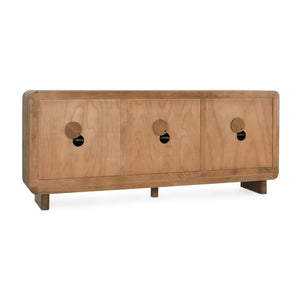 Vally - Wood 6 Door Buffet - Artisan Brown - R&R Furniture Gallery (Fountain Valley, CA)